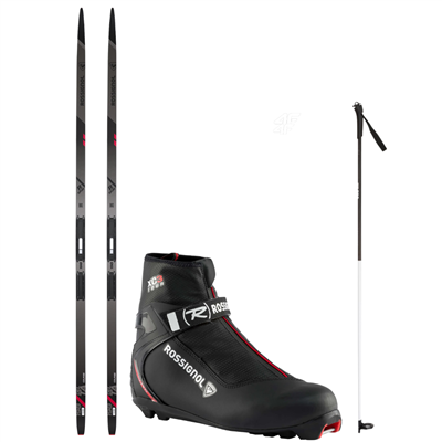 Skis de fond Rossignol DELTA COURSE R-SKIN + RJK1002 + chaussures Rossignol + bâtons 